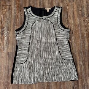 Banana Republic Black and White Textured Top
